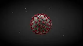 CORONAVIRUS 3D Animation COVID-19 Free footage Virus video background