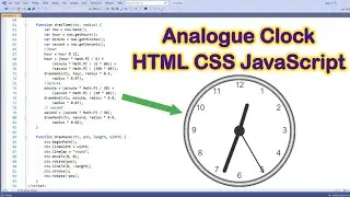 Analogue Clock using HTML CSS and JavaScript