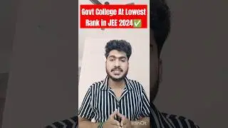 List of Govt College you Can get At your Rank 😱 || Rank vs College JEE mains 2024 || JEE Mains 2024