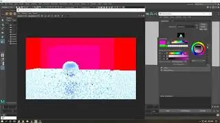 how to change the green background and any color form rendering in maya