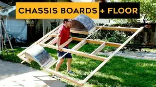 CHASSIS BOARDS + VCT FLOORING 📏 DIY CAMPER PHOTO BOOTH REBUILD