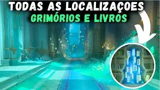 TODAS AS LOCALIZAÇÕES - GRIMÓRIOS E LIVROS - GENSHIN IMPACT 4.6