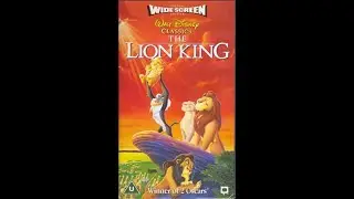 Opening to The Lion King: Special Widescreen Edition UK VHS (1996)