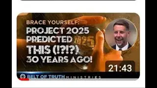 СКОТТ РИТСЕМА: ПРИГОТОВТЕСЬ! ПРОЕКТ 2025  ПРЕДСКАЗАЛ ЭТО!!! ТРИДЦАТЬ ЛЕТ НАЗАД  (ССЫЛКИ В ОПИСАНИИ)
