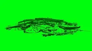 ground crack up - green screen effect