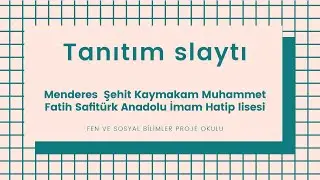 PROJE OKULU TANITIM SLAYTI