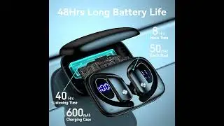 Wireless Earbuds Bluetooth Headphones with dual led charging case display