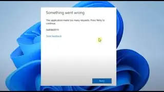 FIX Error: 0x80860010 