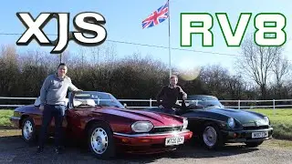 MG RV8 vs Jaguar XJS - British Bruiser Battle! (1995 MG/1994 XJS 4.0 Celebration Convertible Driven)