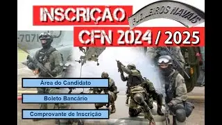 COMO FAZER A INSCRIÇÃO NO CONCURSO DE FUZILEIRO NAVAL CFN 2024/2025? RESOLVENDO ERROS!CADE O BOLETO?