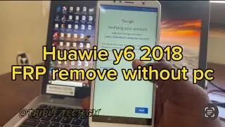 Huawie Y6 2018 FRP BYPASS / ATU-L31 GOOGLE ACCOUNT REMOVE WITHOUT PC. 2024 method