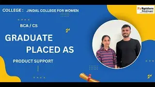 BCA  (CS) Graduate Placement Story From PySpiders Rajajinagar | As a   PRODUCCT SUPPORT