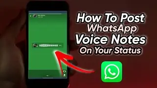 How To Post WhatsApp Voice Notes On Status  | How To Post WhatsApp Audio Clips on Status