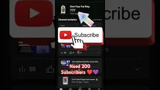 1k Subscribers Goal Friends Need More 200 Please support me