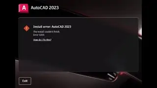حل مشكلة تسطيب برنامج (AutoCAD 2023) error 4005