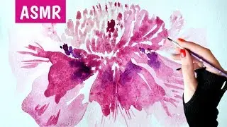 ASMR Layered Petals Watercolor Painting Technique for Beginners