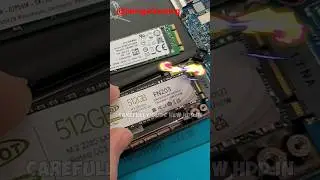 Installing a new ssd on a laptop #laptop #repair #ssd