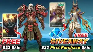 S22 REWARDS Terizla Rustwreck skin effect | FREE S23 FIRST PURCHASE KARRIE SKIN Mobile Legends
