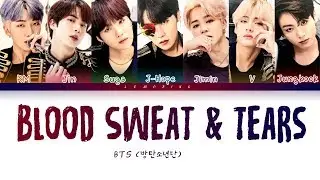 BTS - Blood Sweat & Tears (방탄소년단 - 피 땀 눈물) [Color Coded Lyrics/Han/Rom/Eng/가사]