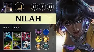 Nilah ADC vs Jinx: Godlike - EUW Master Patch 14.17