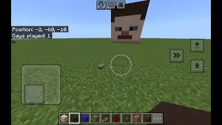 Minecraft blinking redstone steve face build