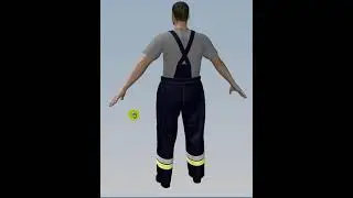 3D Julivi - Костюм пожарного сине-черный-1