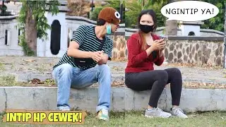 INTIP HP CEWEK PAKE TOPI BURUNG HANTU HIHIHI