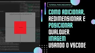 Aprenda hoje a como Adiciona, Posiciona e Redimensionar um Imagem No Seu VScode, usando o HTML e CSS