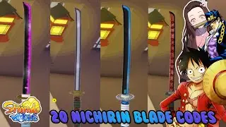 Shindo Life NICHIRIN BLADE Codes - Jojo, Demonslayer & More Textures For Kenjutsu Mentor | Roblox