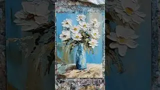 Как написать ромашки мастихином смотрите у меня на Бусти