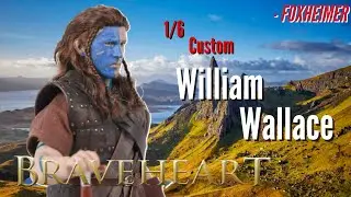 1/6 Scale William Wallace War Paint 3 Braveheart action figure custom head sculpt 