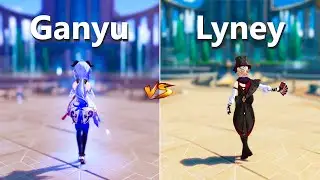 Lyney vs Ganyu !! Who is the Best DPS? gameplay comparison [ Genshin Impact ]