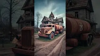Evolution of a Rusty Tank Truck to a Super Cool Neon Tank Truck