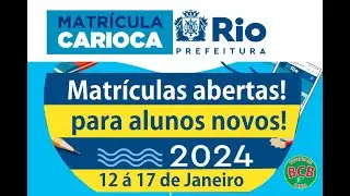 Matrícula Rio [Escola Municipal] 2024 - MATRÍCULAS ABERTAS PARA ALUNOS NOVOS ! Corrrreee!!!!