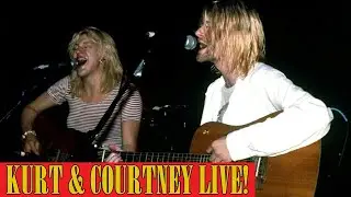 RARE: Kurt Cobain & Courtney Love Sing 