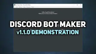 Discord Bot Maker v1.1.0 Update Demonstration