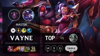 Vayne Top vs Tryndamere - KR Master Patch 11.24