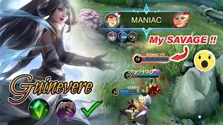 GUINEVERE MANIAC Best BUILD and EMBLEM SET 2021 | Lady Crane Skin GAMEPLAY MLBB