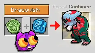 I Crafted a Hybrid FOSSIL POKEMON! (Minecraft Pixelmon)