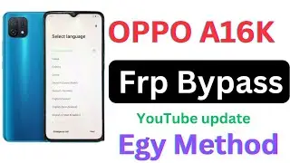 Oppo A16k Frp Bypass Youtube Update / Oppo A16k Frp Bypass