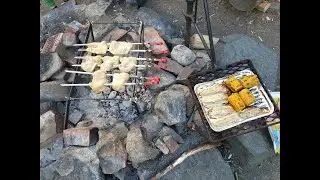 Влог: Провожу время с семьей на природе•Жарим овощи и мясо•Вкусный завтрак•Последние новости•