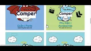 Thiết kế website, Web động Shop thời trang Camper Store || Website design for Camper Store