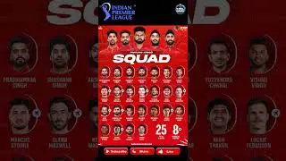 PBKS Full Squad For IPL 2025 #ipl2025 #shorts