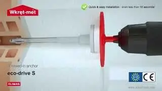Prezentare 3D dibluri polistiren Eco Drive S marca Wkręt Met