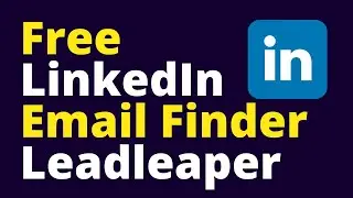 Free LinkedIn Email Finder By Leadleaper | B2B Lead generation Tools