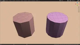 Blender 2.9 quick tip: Quad capping cylinders while maintaining clean topology.