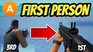How To Make A FIRST PERSON BUTTON ON SCREEN In Fortnite Creative (Tutorial)