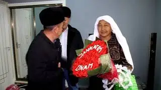 Мархамат онамиз 60 Ёшда. Мусофирнинг онаси жуда хурсанд булди... 