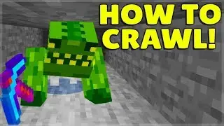 HOW TO CRAWL IN MINECRAFT WITH JUST ONE ITEM!
