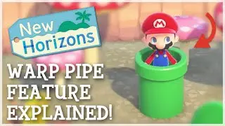 Animal Crossing New Horizons - WARP PIPE FEATURE EXPLAINED (Mario Update)